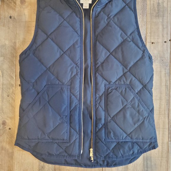 J.Crew NWOT Quilted Puffer Vest, Black, XS - Picture 3 of 6